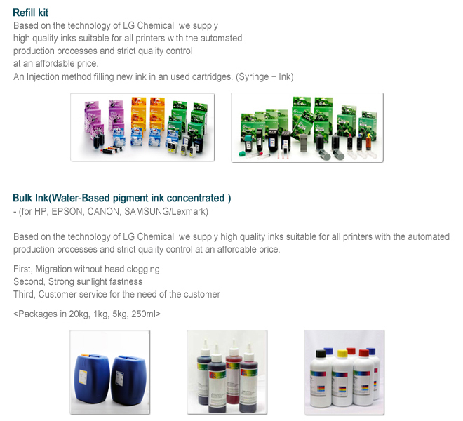 Refill kit & Bulk Ink