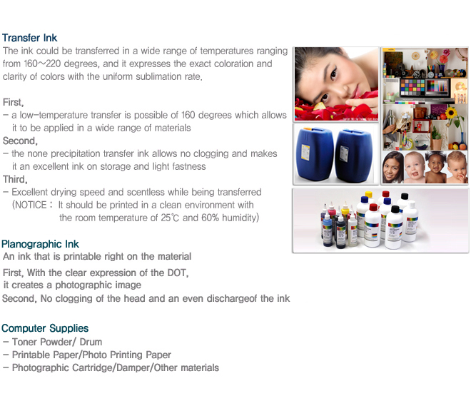 transfer ink, planographic ink